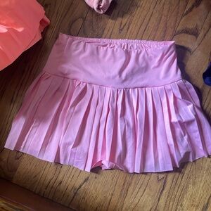 Pink athletic skirt